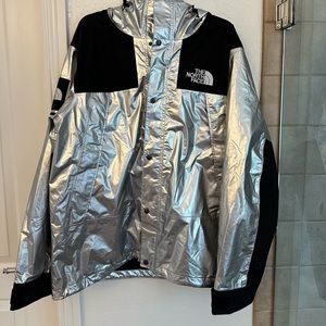The North Face Supreme silver jacket